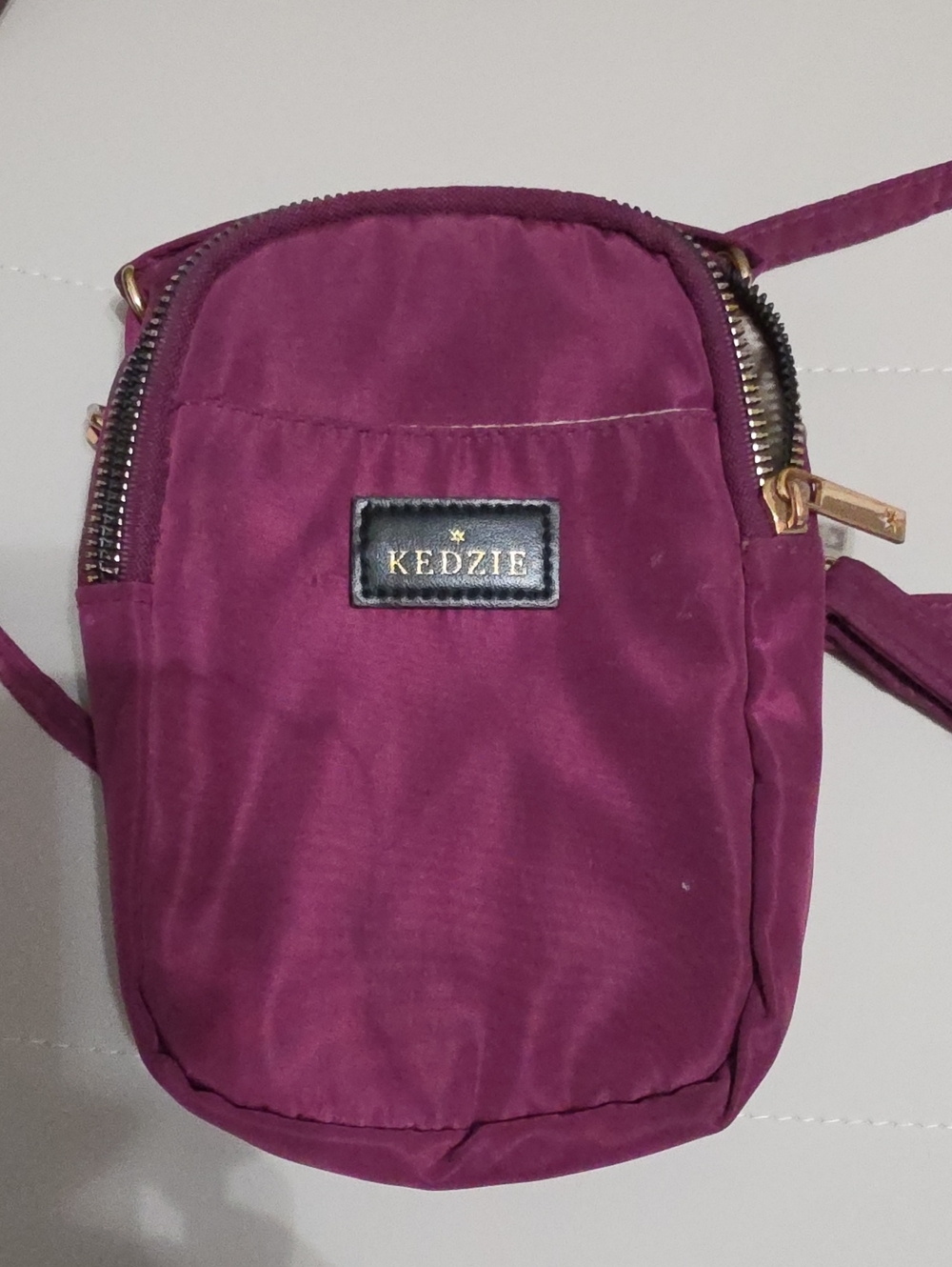 Kedzie Plum Compact Crossbody Bag